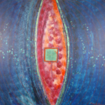 Acryl schilderij, Maya Wildevuur, Abstract, 1992